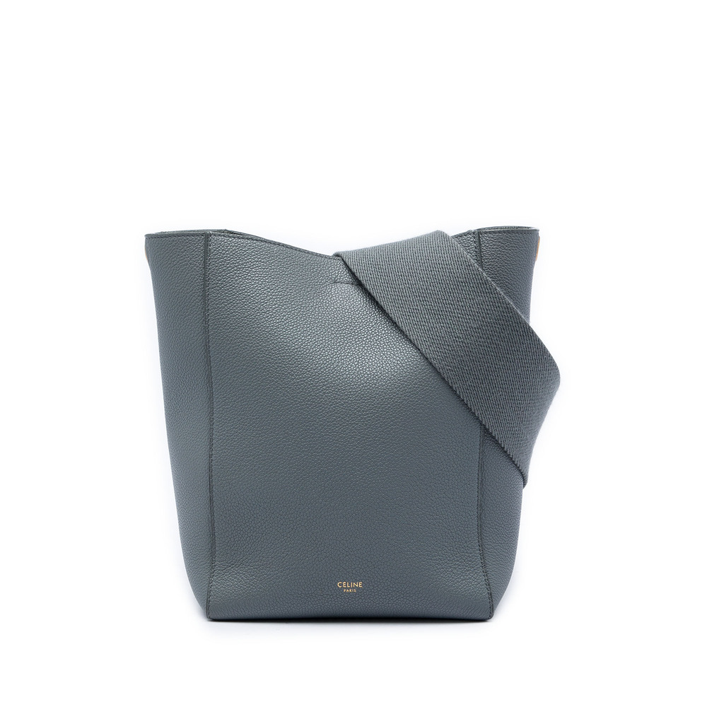 Pre-Loved Celine Small Soft Grained Calfskin Seau Sangle Bucket Bag